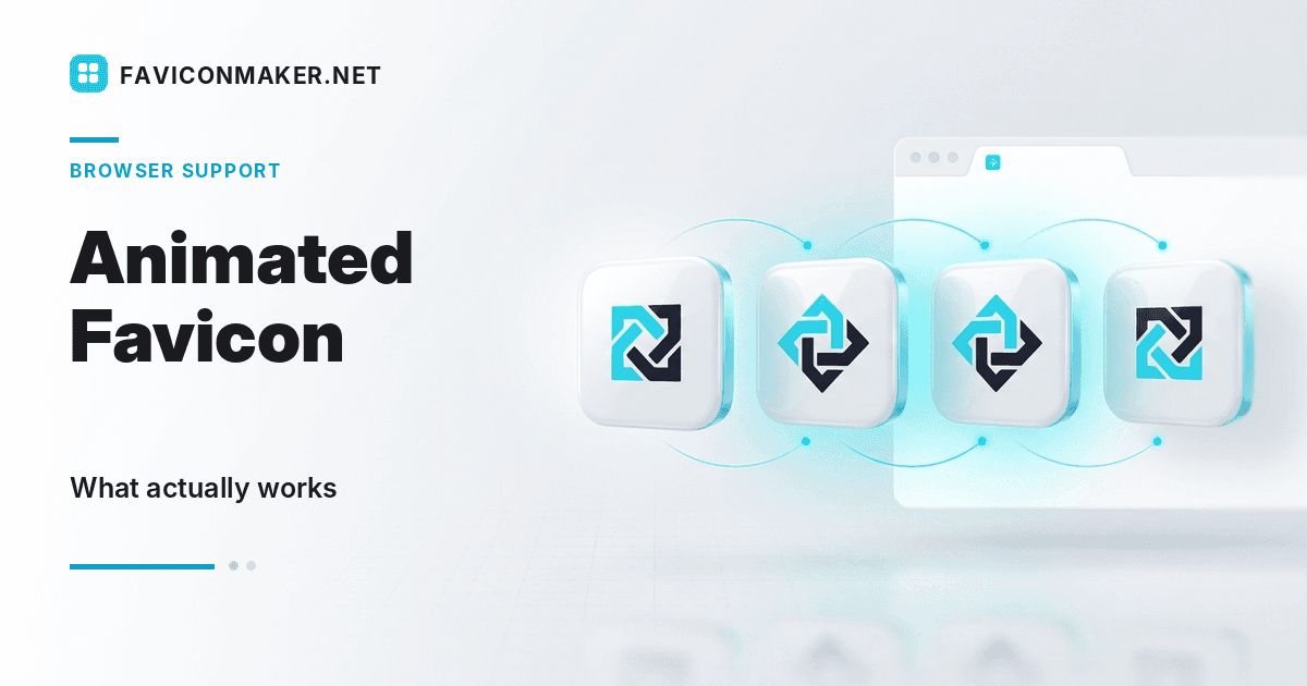 Animated favicon: what actually works in each browser