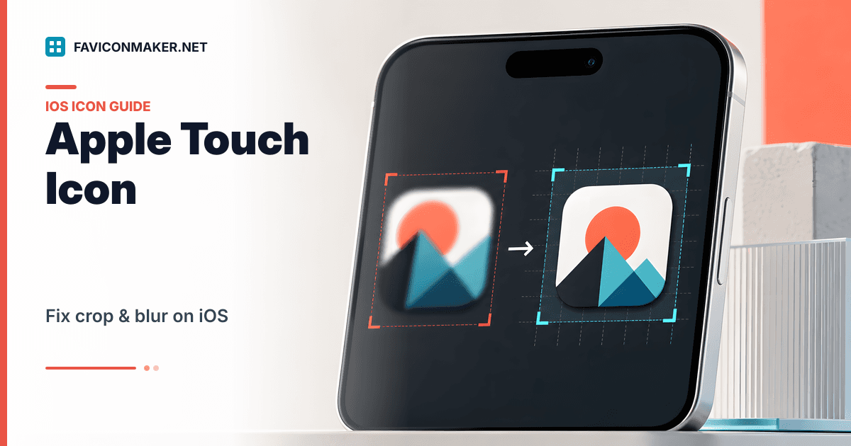 Apple touch icon: make it look right on iOS (no crop, no blur)