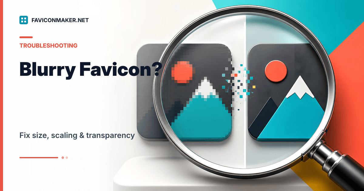 Favicon looks blurry? Fix size, scaling, and transparency in minutes
