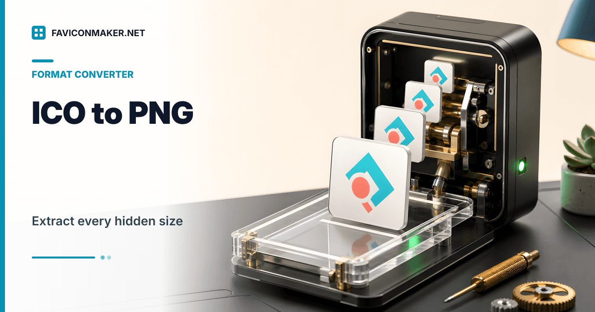 ICO to PNG: extract favicon sizes and pick the best one